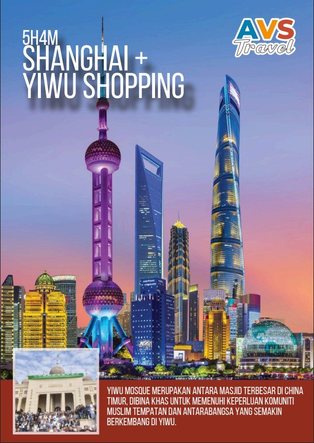 5D4N Shanghai + Yiwu Shopping